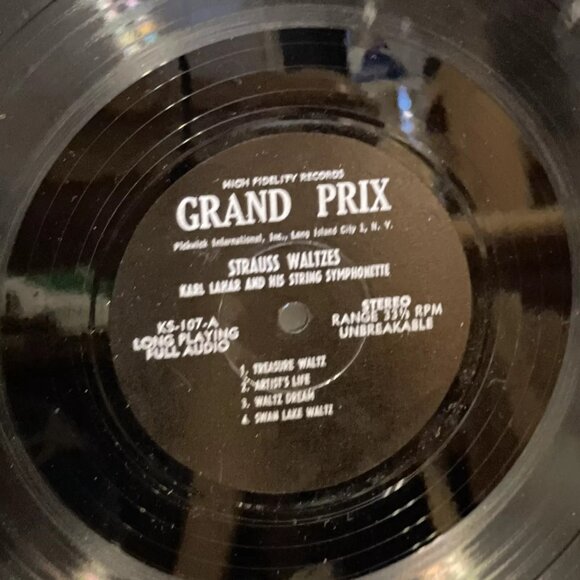 The Karl Lahar String Symphonette Strauss Waltz Favorites (Vinyl) Pickwick K107 - Picture 5 of 7